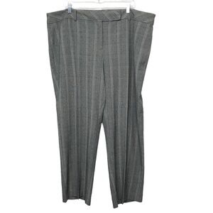 Emma James Gray Check Plaid Dress Pants Size 18W